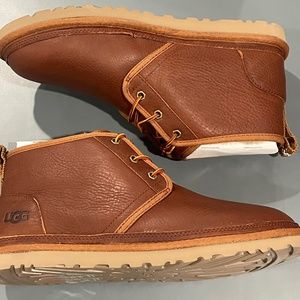 NEW MENS UGG NEUMEL LEATHER CHESTNUT SZ 11